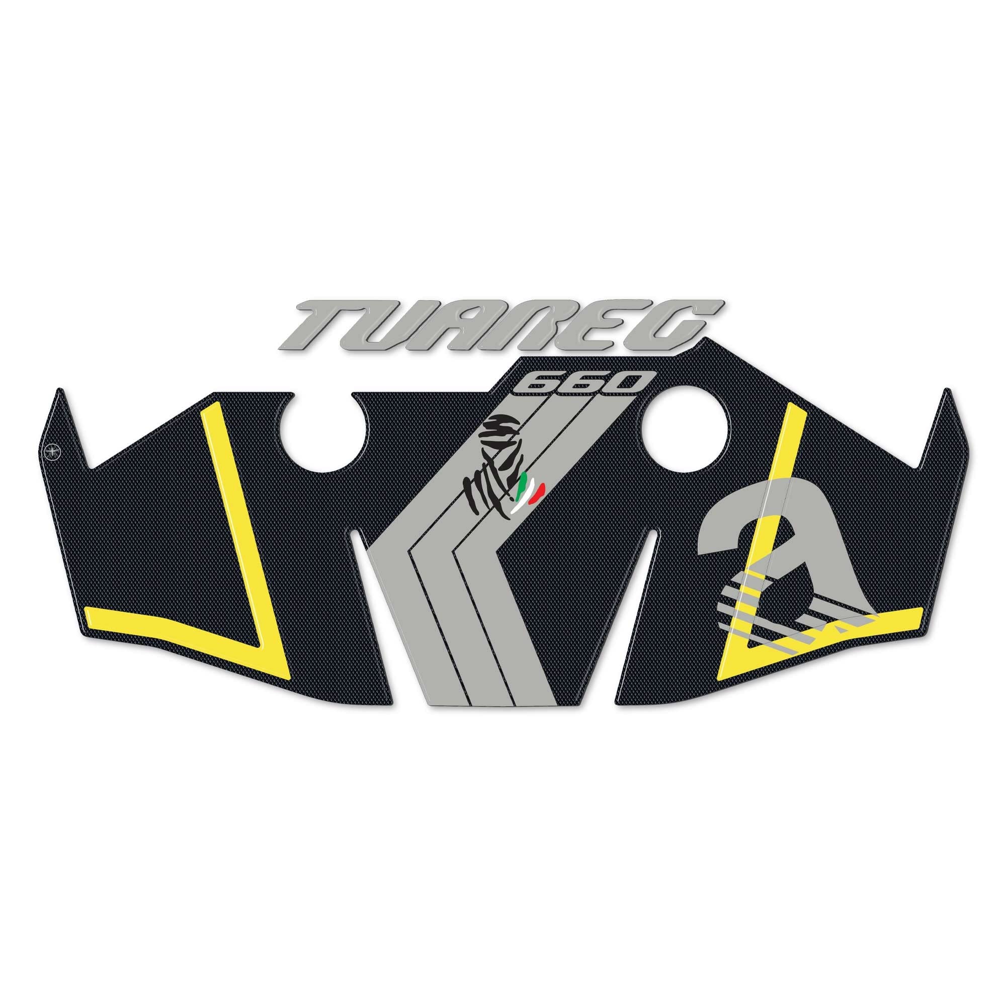 Labelbike 3D Gel Harz Aufkleber Für Aprilia Tuareg 660 2022-2025 – Windschutzscheiben-Schutz, Gelb, Kratzfest