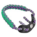 SUNYA Archery Bow Wrist Sling, 550 Paracord Strap Comfortable on Hand.100% Full Grain Leather Yoke, Multiple Camo Colors.Fit Compound Bow Stabilizer & Recurve. (Venom-A1)