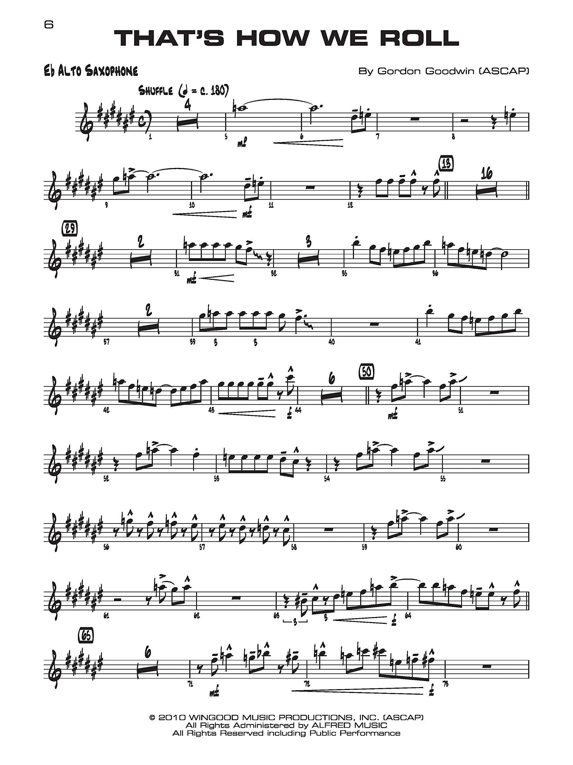 Gordon Goodwin's Big Phat Play Along: Alto Saxophone