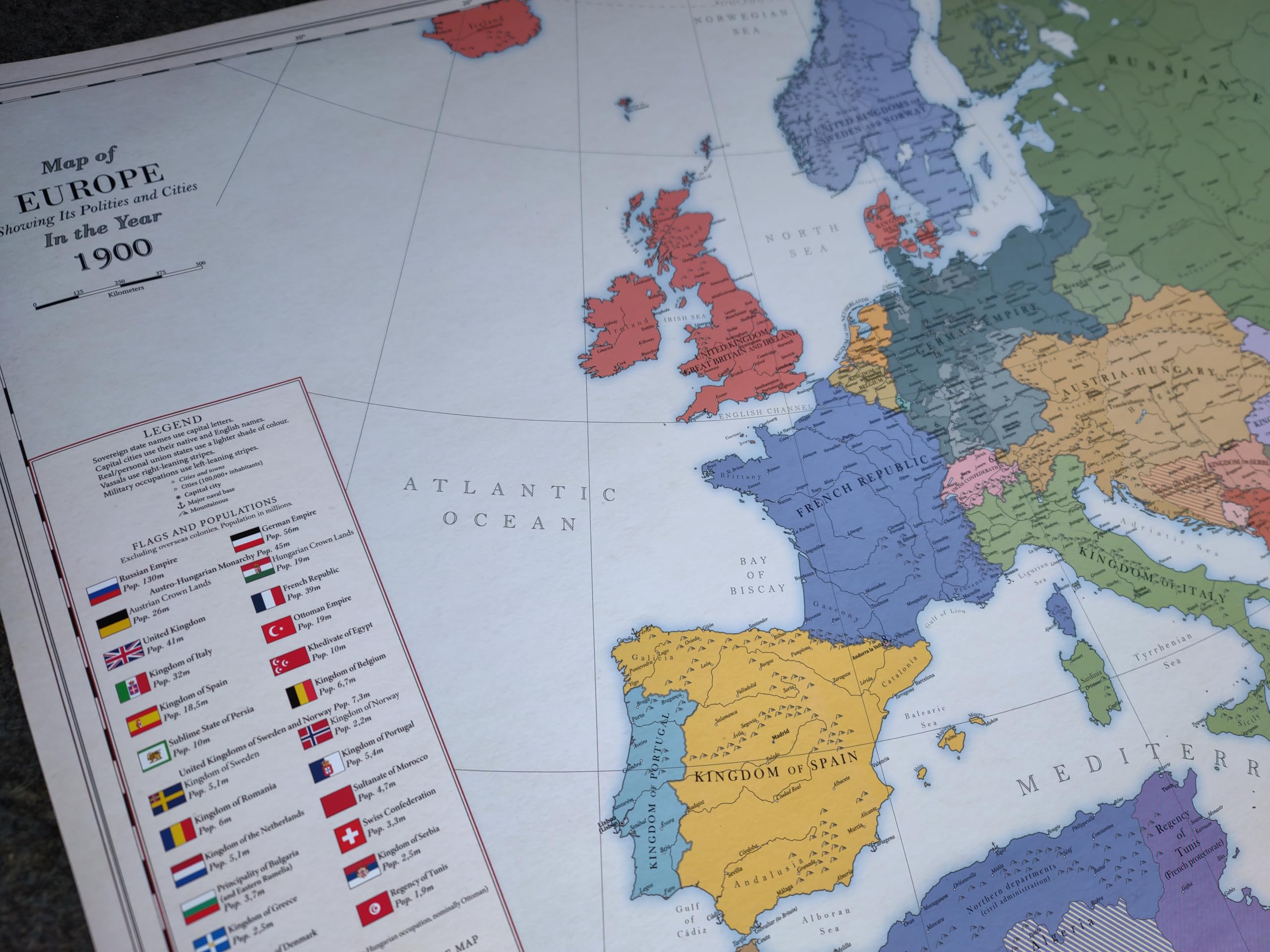 Europa 1900, Mapa Histórico (100x70cm)