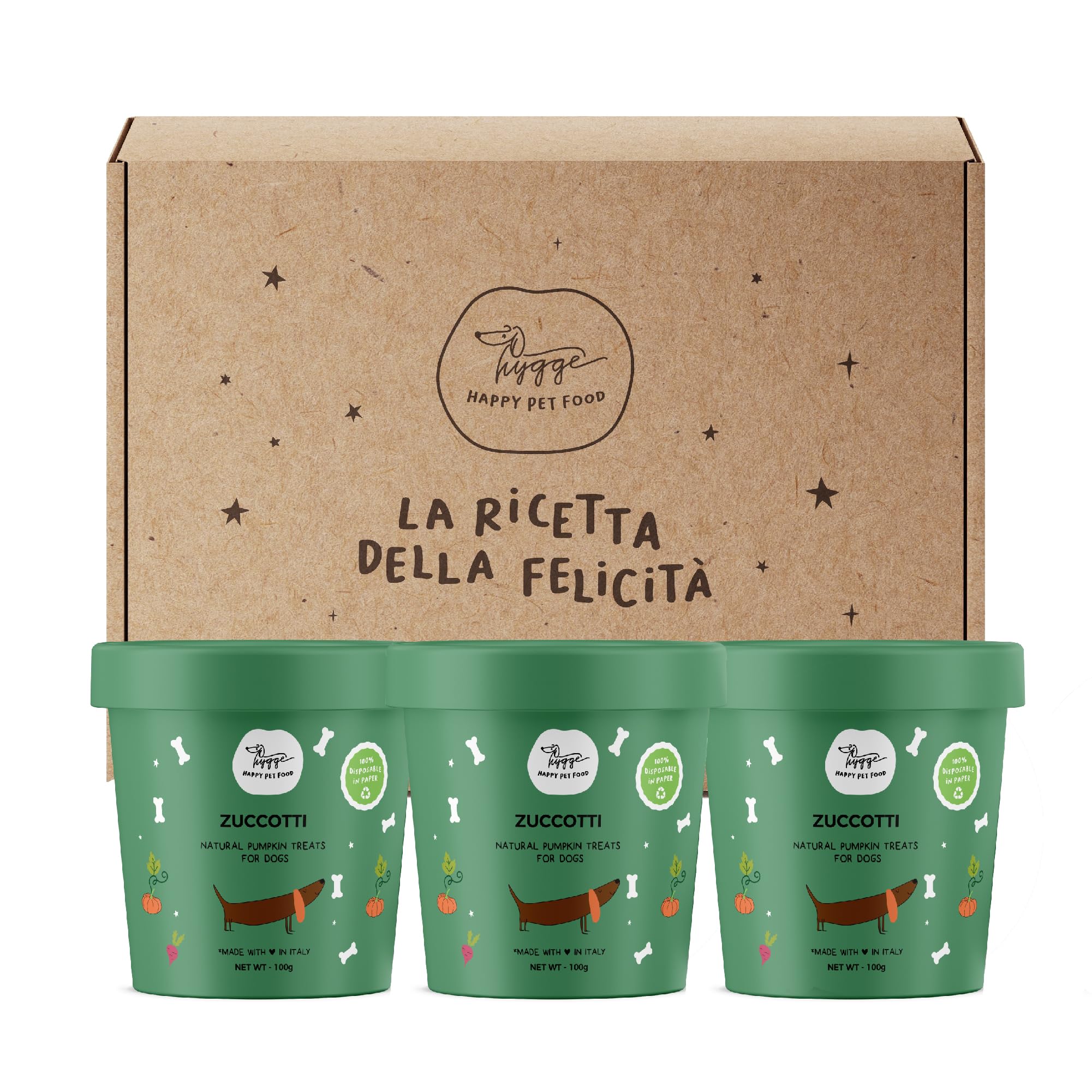 Galletas para Perros, 100% Naturales y Vegetales de Calabaza, potencian Las defensas inmunes, Aperitivos para Perros Ideales para adiestramiento, para Todas Las Tallas y Edades | Suministro para 3