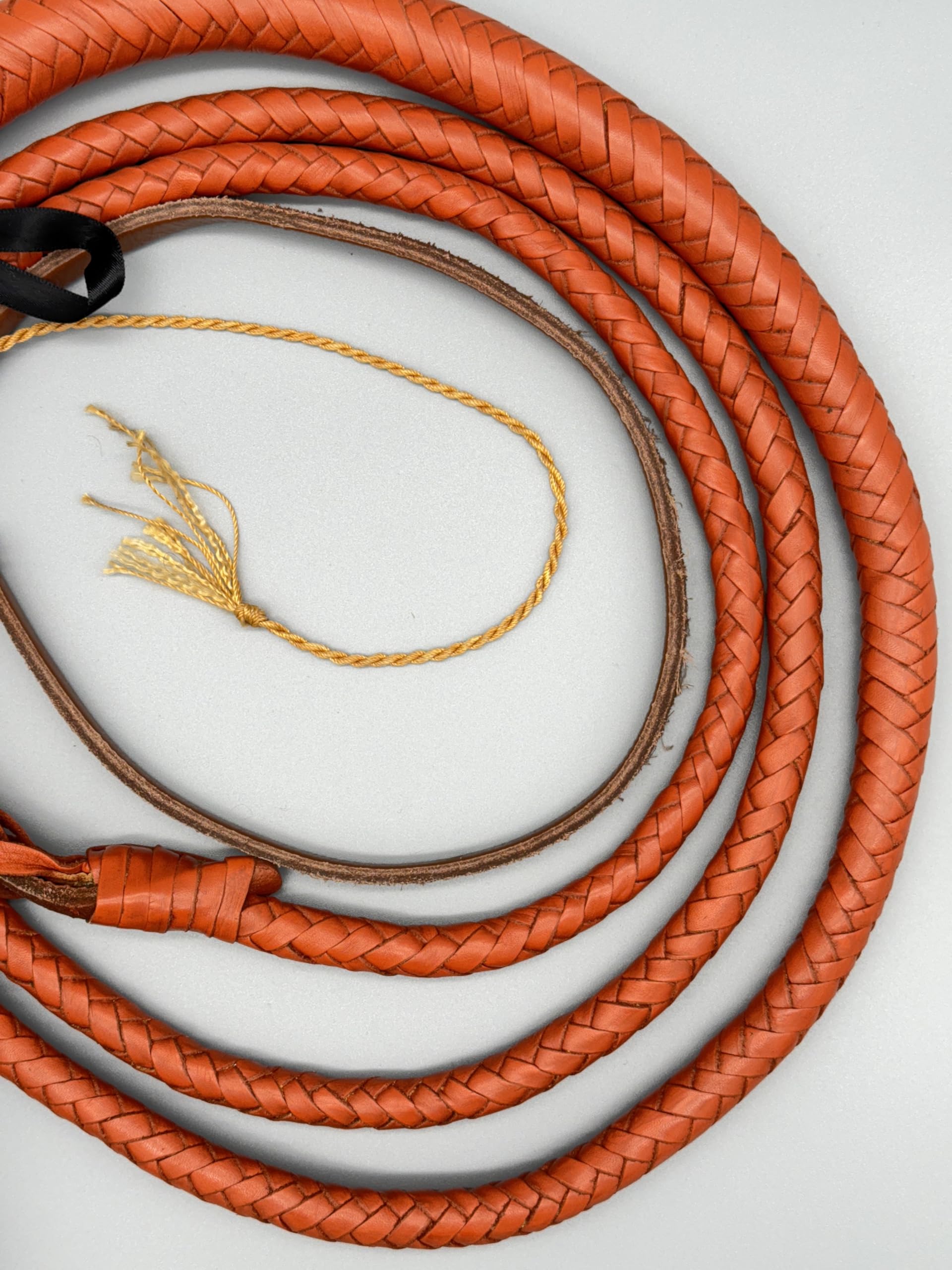 Generisch Bullenlederpeitsche Bullwhip in Tan, 3FT-10FT (4FT ~ 122cm)