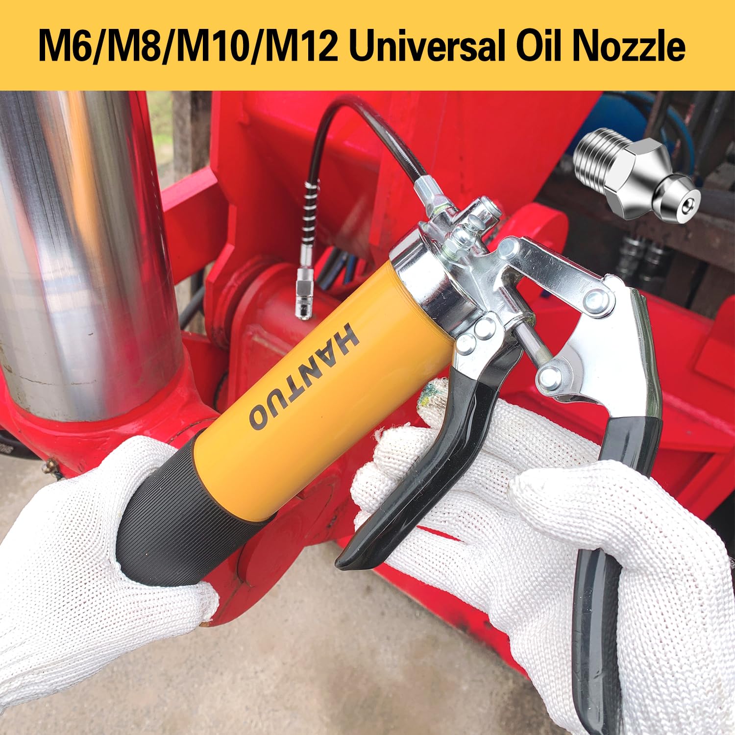 Amazon.com: Grease Gun with Quick Release Coupler, 8000 PSI Heavy