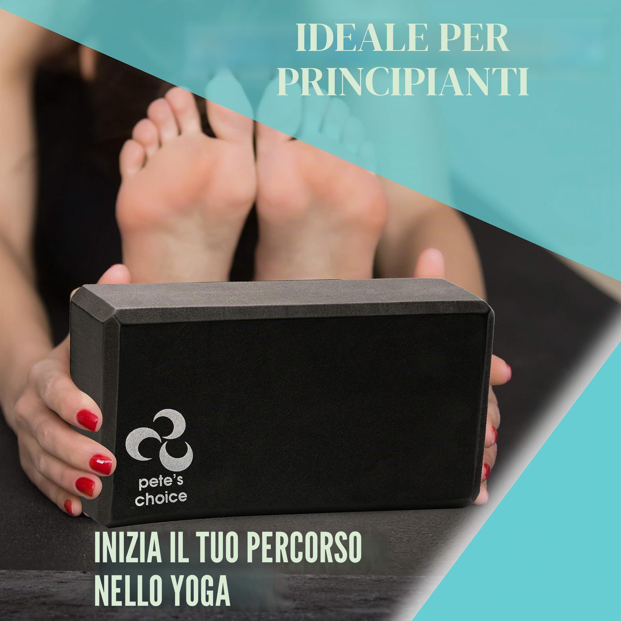pete's choice Ruote da yoga con cinghia da yoga e guida all'esercizio | Accessori per equilibrio yoga confortevole e durevole | Aumentare la flessibilità | Migliorare la postura