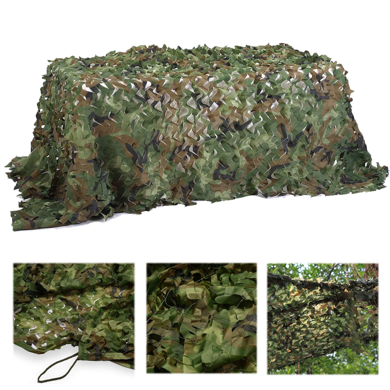 Oudini 5*8M/16.4*26.2Ft Camo Netting, Camouflage Net For Garden Military Camping Shooting Hunting Sunshade/5 * 8M/16.4 * 26.2Ft