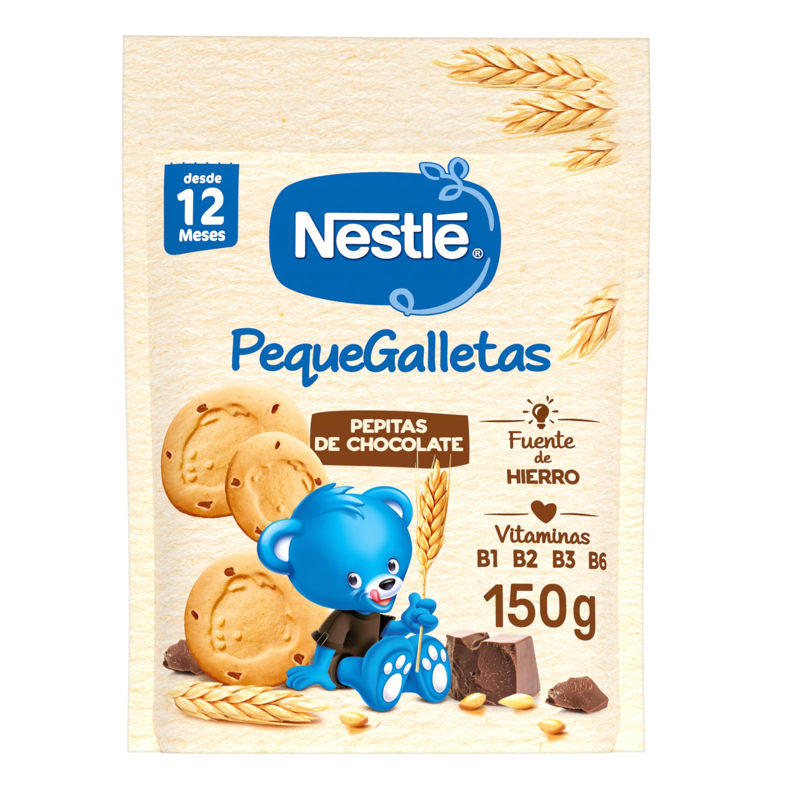 NESTLÉ PequeGalletas Choco 150g 6 bolsas para bebés desde 12 meses