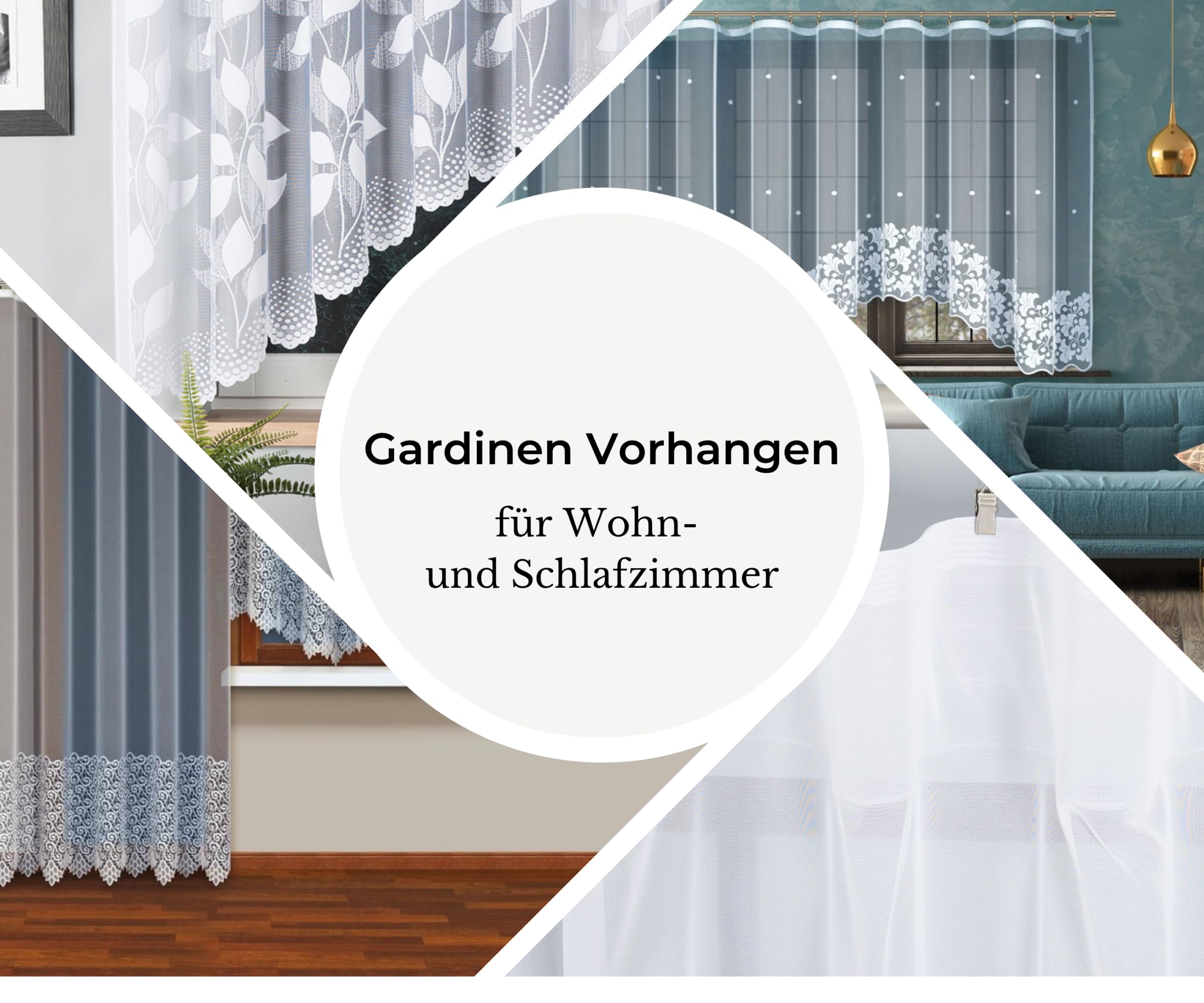 Weiß Voile 500x150 cm (BxH) Jesse Elegante Weiße Voile Gardine mit Satinbesatz und Smokband Lange Kurze Transparent Bogen