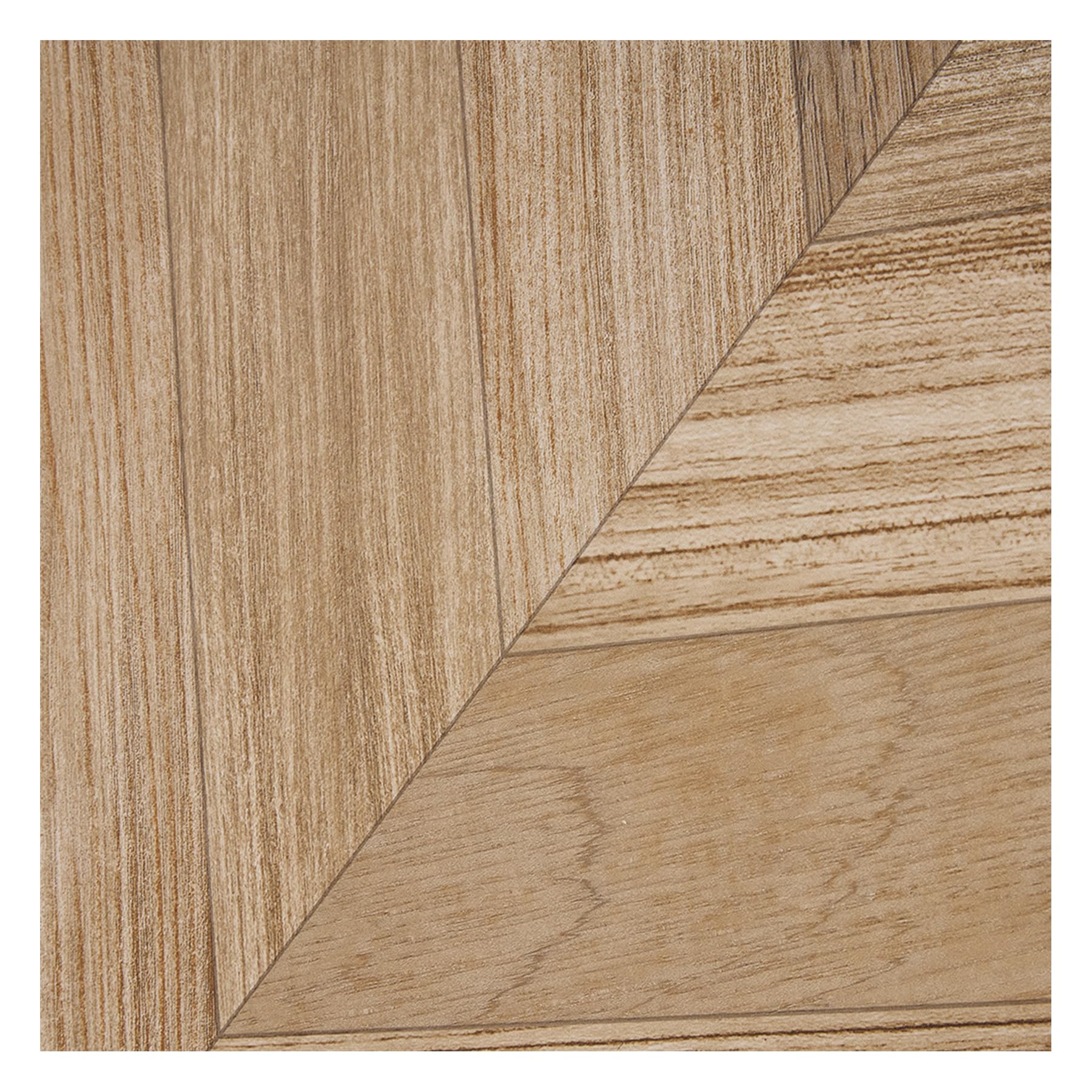 INMOZATA Herringbone Vinyl Flooring Roll Wood Effect Lino Flooring Roll Waterproof Self Adhesive Vinyl Flooring for Bathroom Kitchen 60X300cm 1 roll (1.8m²，Light Brown Herringbone)