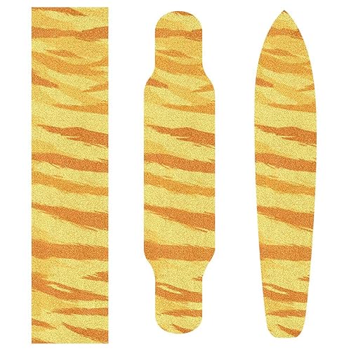 Vista 74 de Abstracto Negro Gris Geométrico Skateboard Grip Tape 33x9inch Papel de lija Longboard Scooter Griptape Diseño antideslizante y anti-desgarro