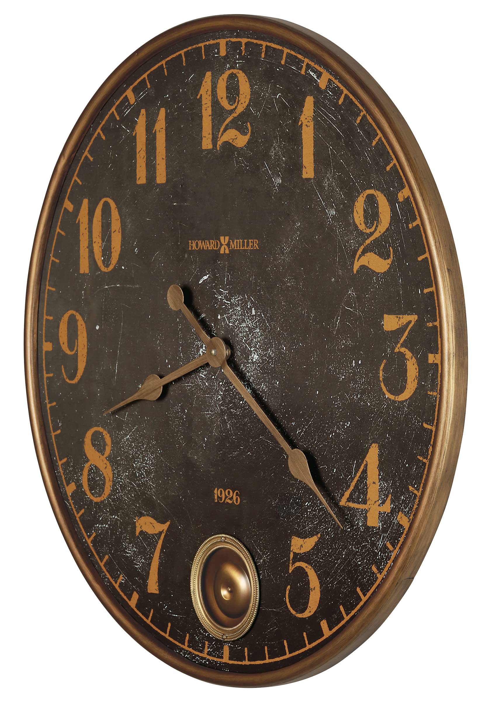 Amazon.com: Howard Miller Union Depot Wall Clock, Black Dial