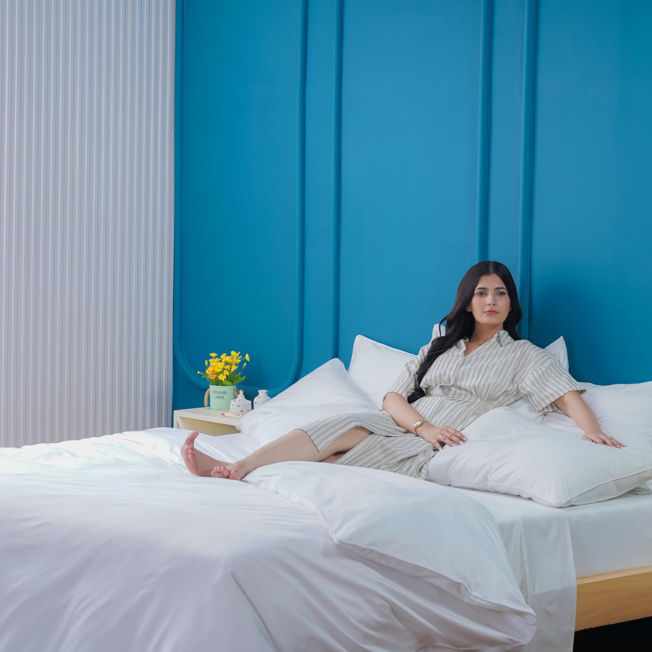 Sheet Story Bamboo Double Duvet Cover Set, 400 Thread Count, Double Duvet Cover Set including Pillowcases - Image 4