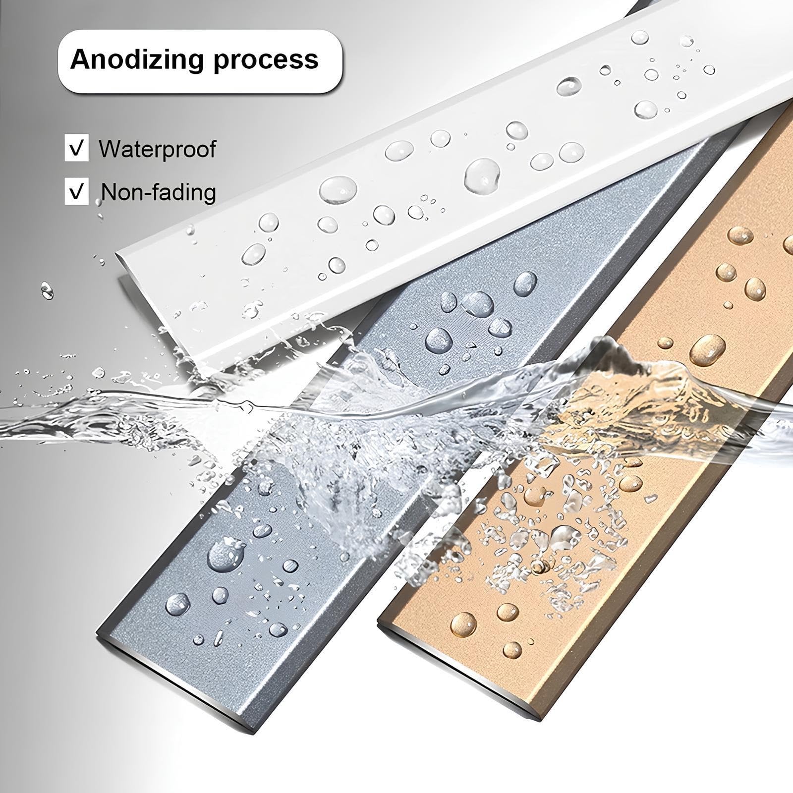 Übergangsprofil Breite 60 Mm Übergangsleiste Aluminium 80-150cm