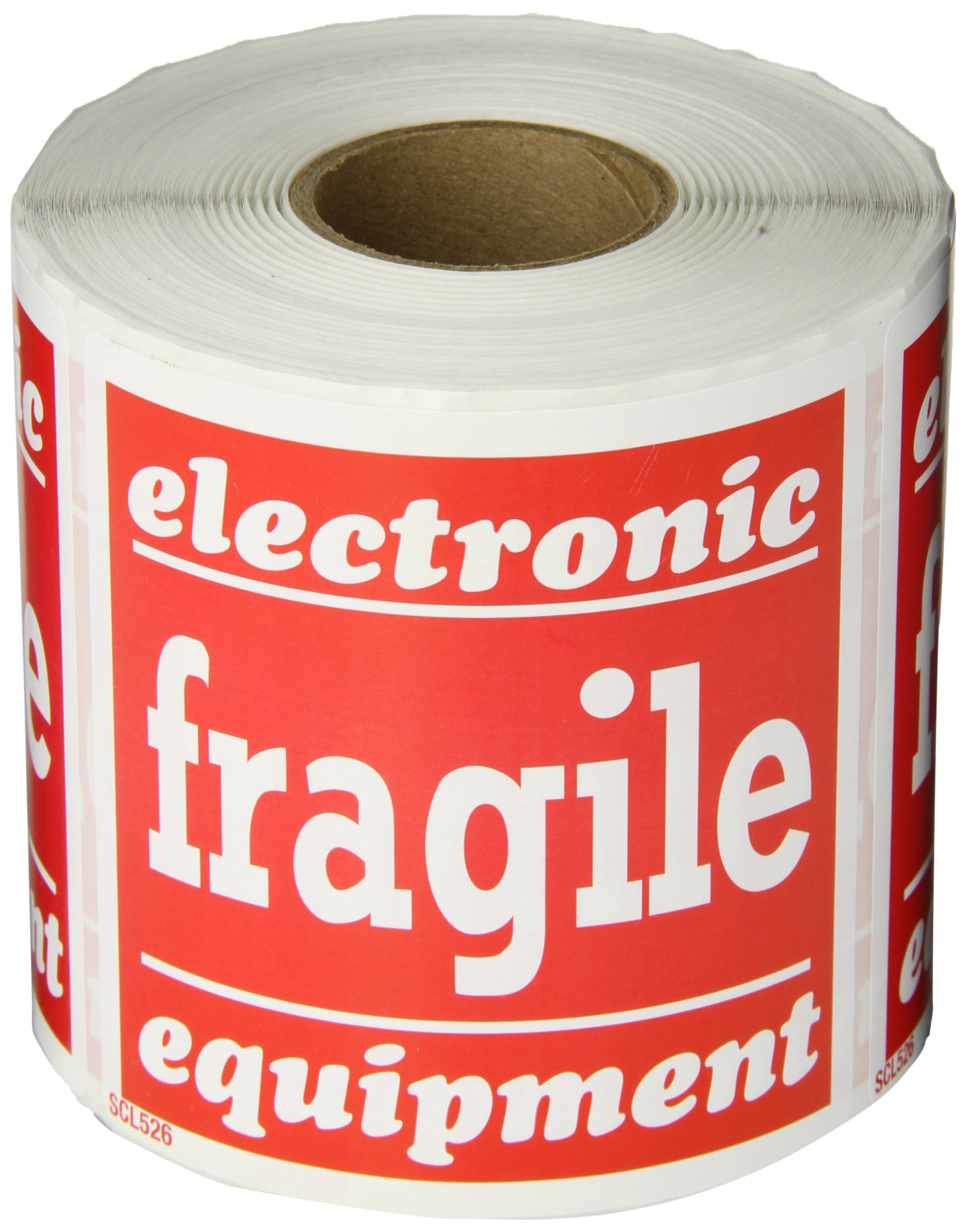 Aviditi Scl526 carré étiquette "FRAGILE équipement électronique", 10,2 cm Longueur X 10,2 cm Largeur (rouleau de 500)