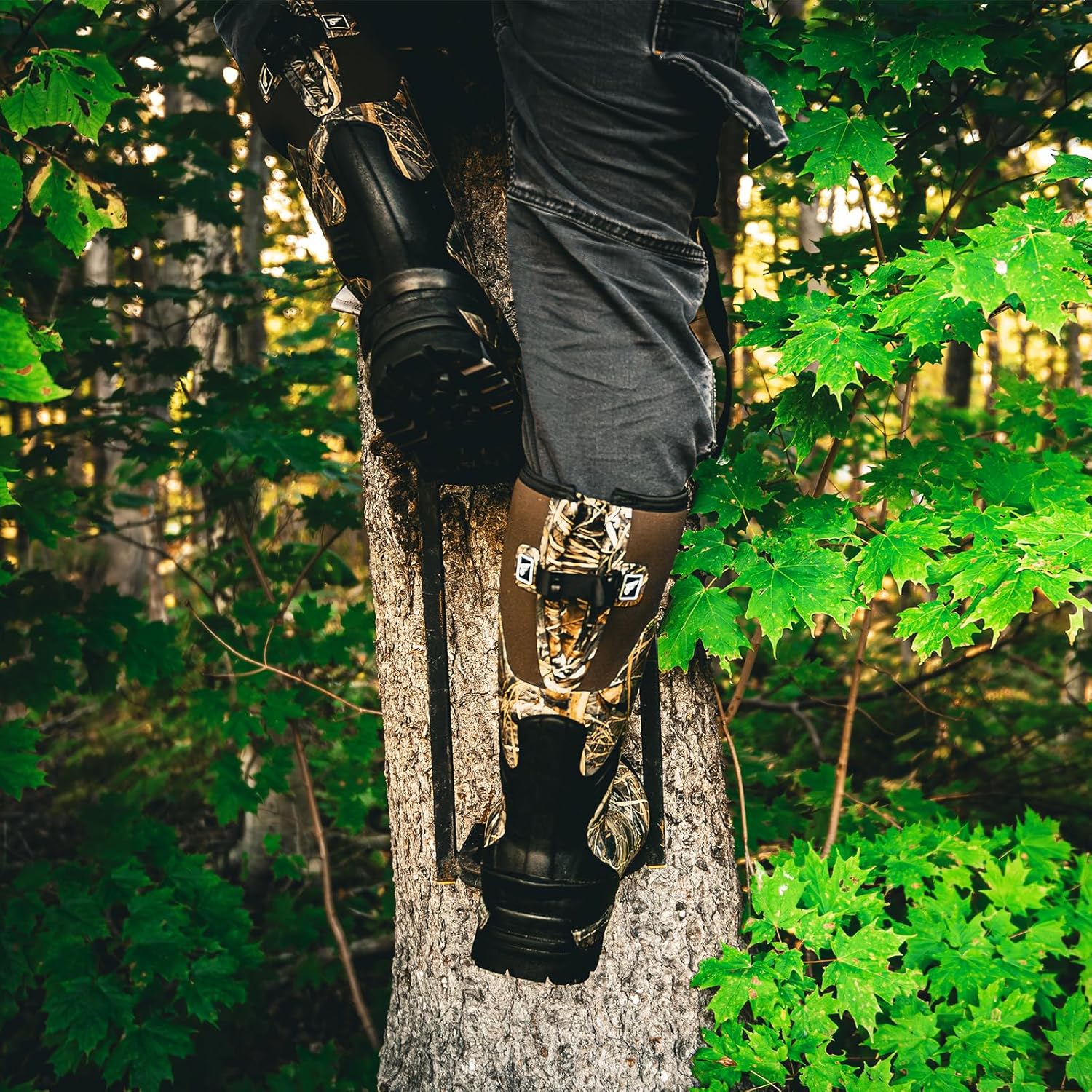 8 Fans Insulated Waterproof Hunting Boots for Men – 1000G Thinsulate, 5mm Neoprene, Rubber Camo Boot, 17-inch Shaft, Anti-Slip Traction Outsole - Image 7