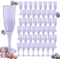 Vista 35 de Copas de champán de plástico, copas de champán a granel, copas de vino acrílicas reutilizables irrompibles para bodas, despedidas de soltero
