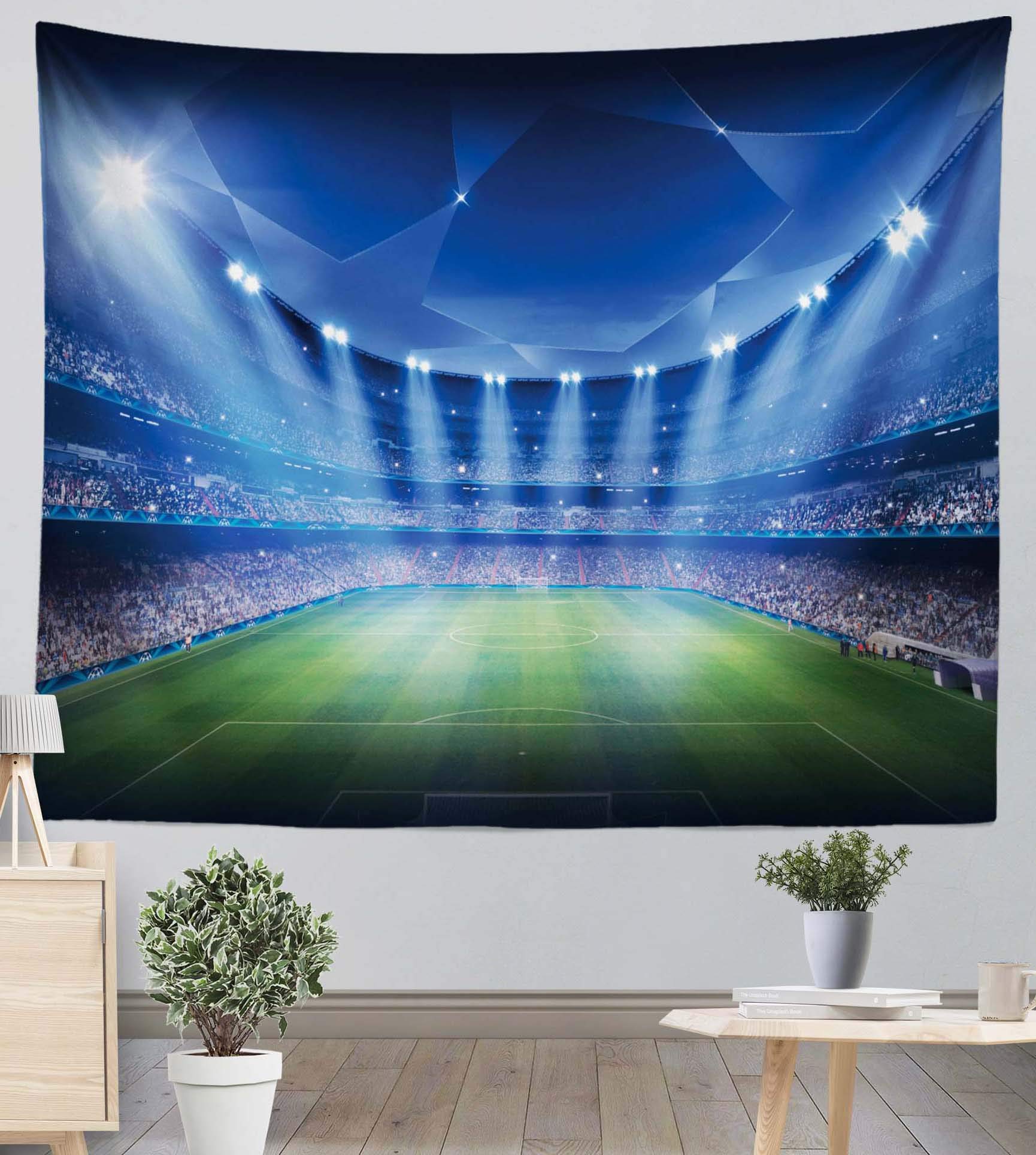 Olivesleep Multi 16 Tapestry Football Field Wall Hangings,Art Decor Home Dorm,Living Room,Bedroom Tapestries(,130X150cm) 150Cm