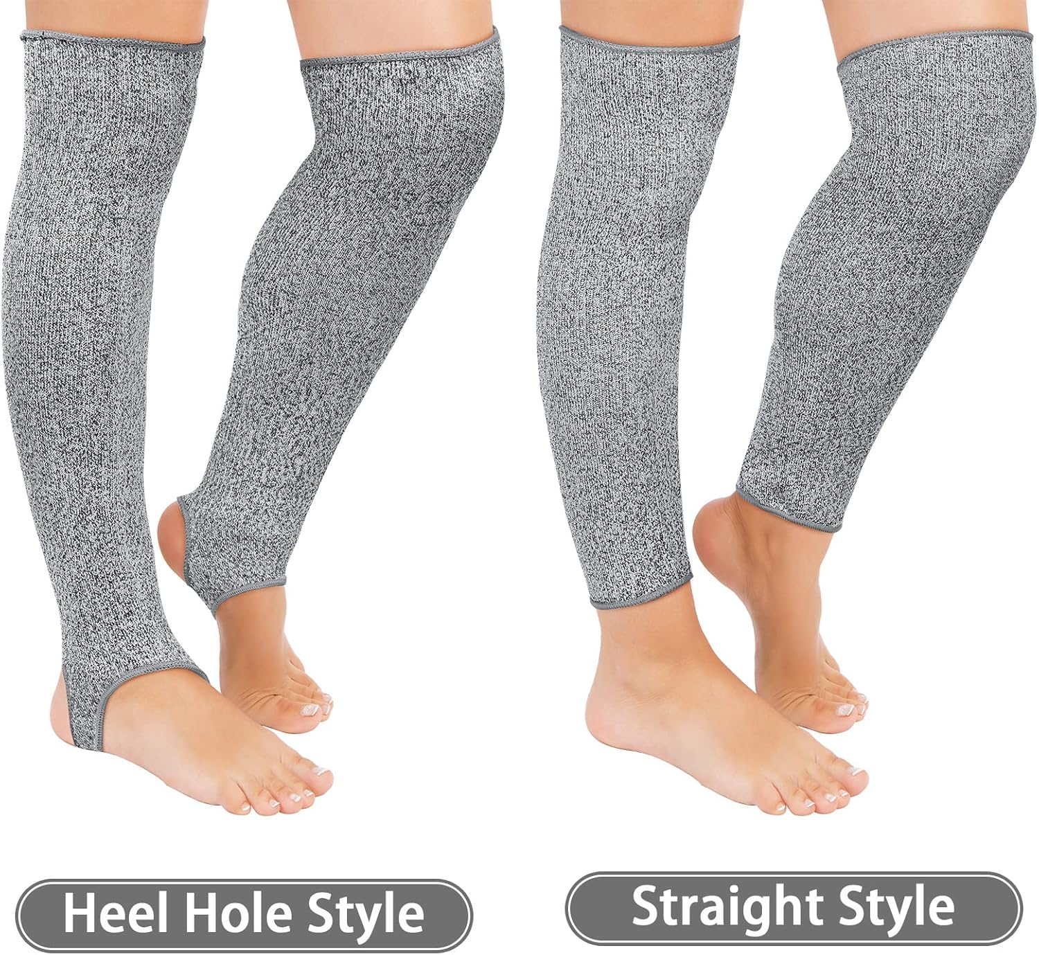 Bencailor 2 Pair Cut Resistant Leg Sleeves Anti Bite Scratch Protective Leg Protectors Sleeves for Safety Guard for Women - Image 3