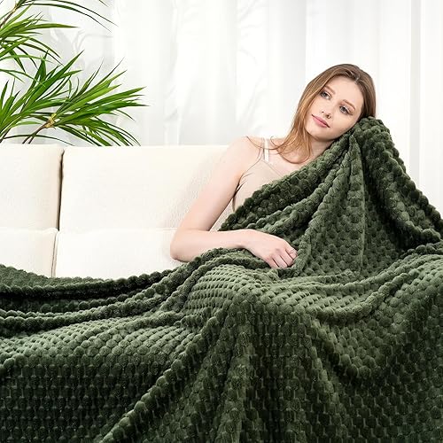 Miniatura 7 de Zyrah Manta de forro polar blanco y negro para sofá, manta súper suave, ligera, decorativa, mullida, acogedora manta para sofá, silla y cama, 40 x