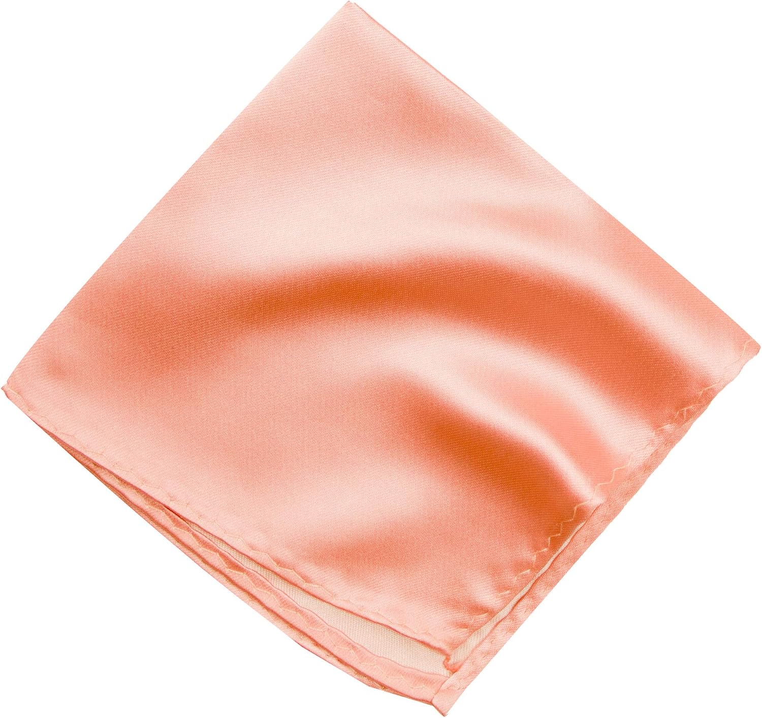 Spring Notion Men's Solid Color Satin Microfiber Pocket Square Handkerchief