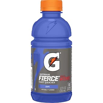 Gatorade Fierce Thirst Quencher, Grape, 12 Ounce Bottles (Pack of 24)