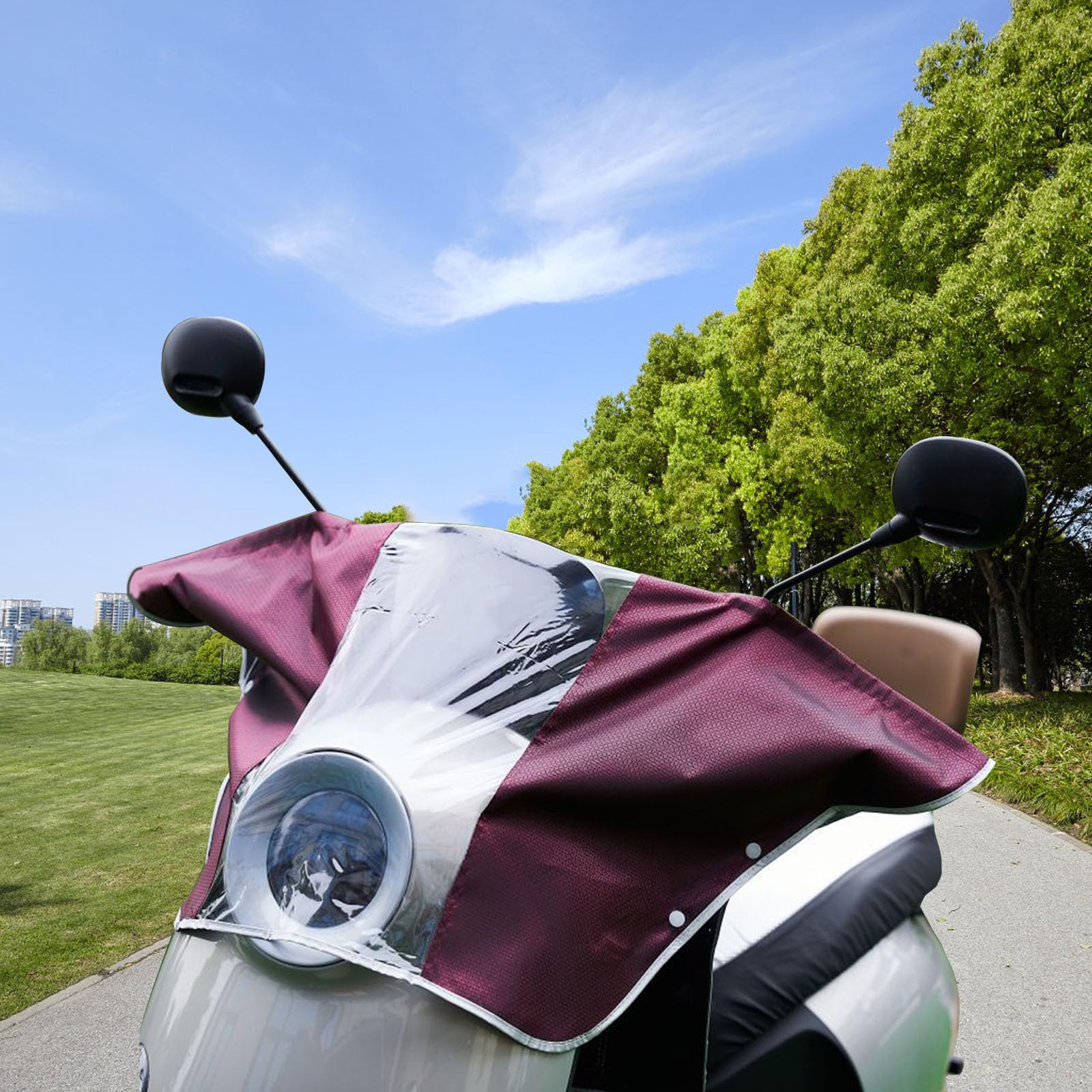 SMASOLO Cubierta Material Oxford y Pvc para Panel de Scooter Eléctrico Resistente Lluvia Funda Protectora para Pantalla y Control , Adecuado para Uso al Aire Libre