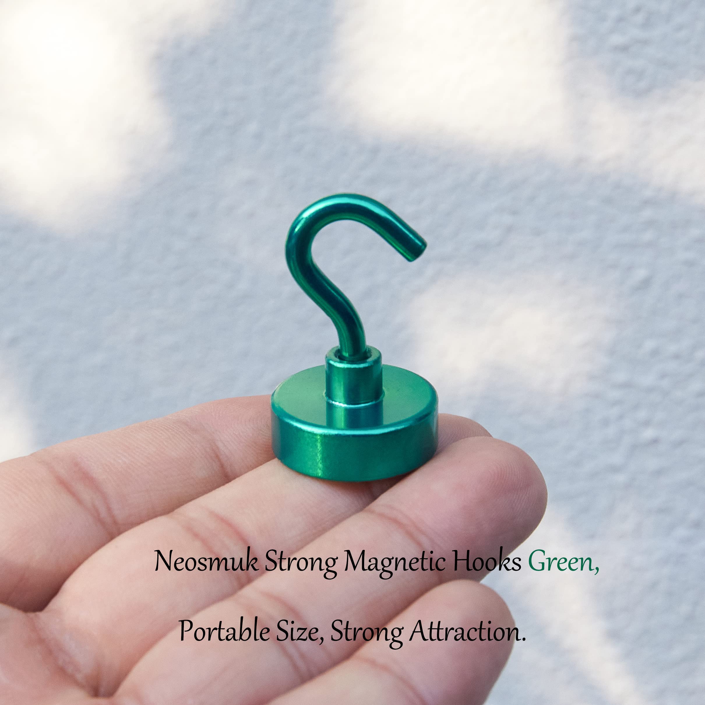 Neosmuk Magnetic Hooks, 30lb Heavy Duty Earth Magnets