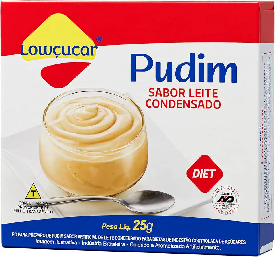 Lowcucar Pó P/Preparo Pudim Leite Condensado Cartucho 25G