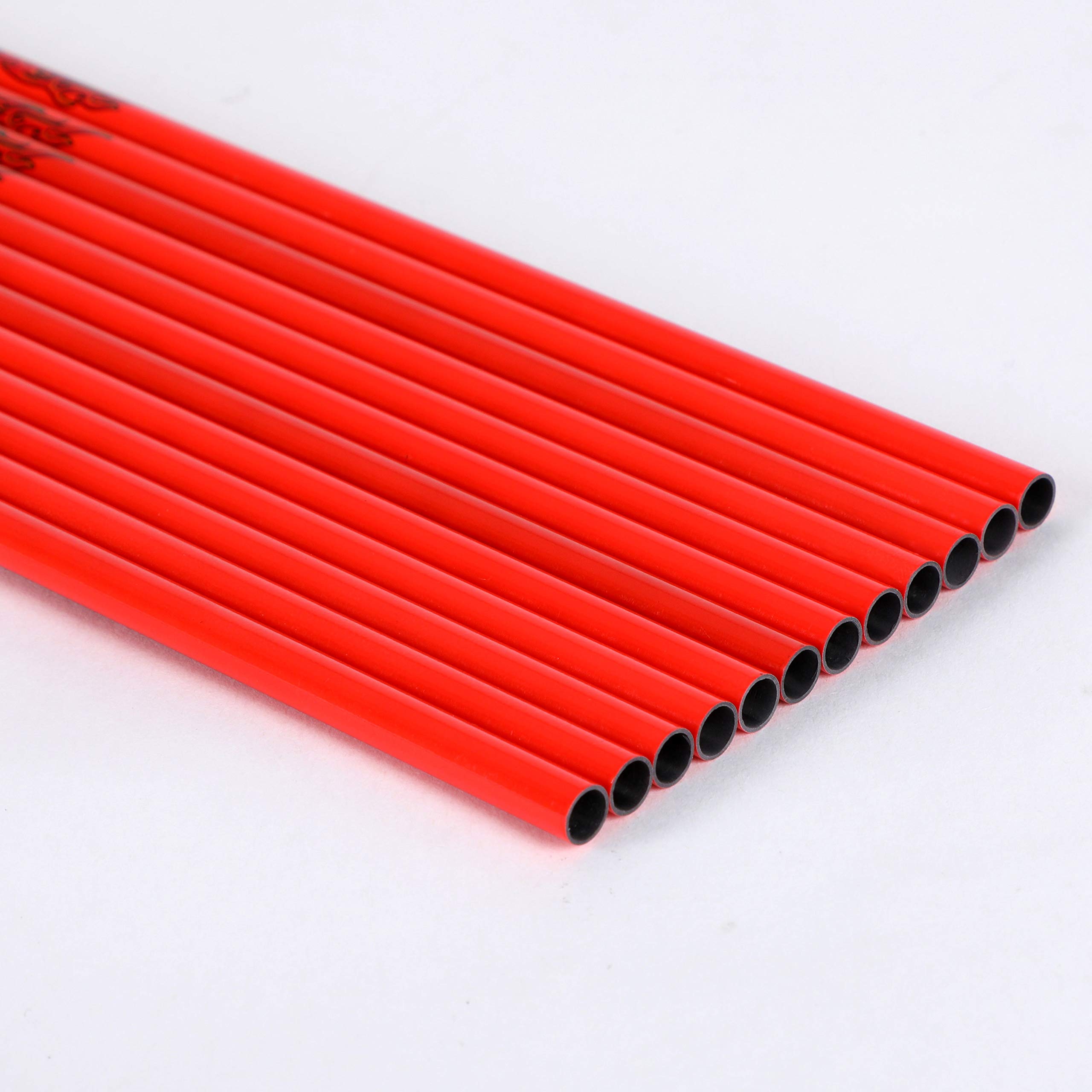 ACCMOS Diamètre Intérieur 6.2mm .244" Longueur Personnalisée Arbre de Flèche en Carbone 22-32 Pouces Spine 300 340 400 500 600 DIY Tube pour Arc à Poulies et Arc Recurve Adulte Jeunesse 12pcs