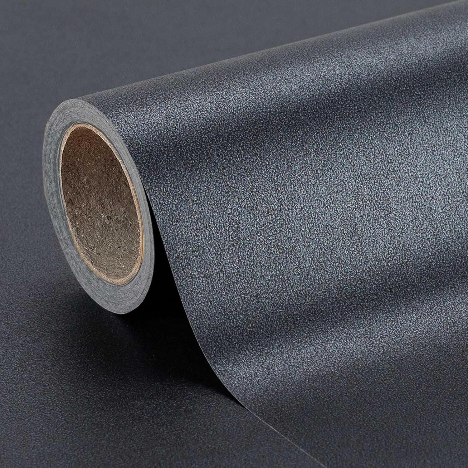 MAYPLUSS Shimmer Black Wrapping Paper - 17Inch X 32.8Feet - Chic Solid Color Pearlescent Texture Birthday Wrapping Sheet Thick Gift Wrap Paper for Graduation, Halloween's Day, Anniversary, Christmas