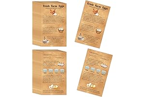 240 Pcs Egg Handling Instruction Cards | DOUBLE SIDED FARM FRESH EGGS...