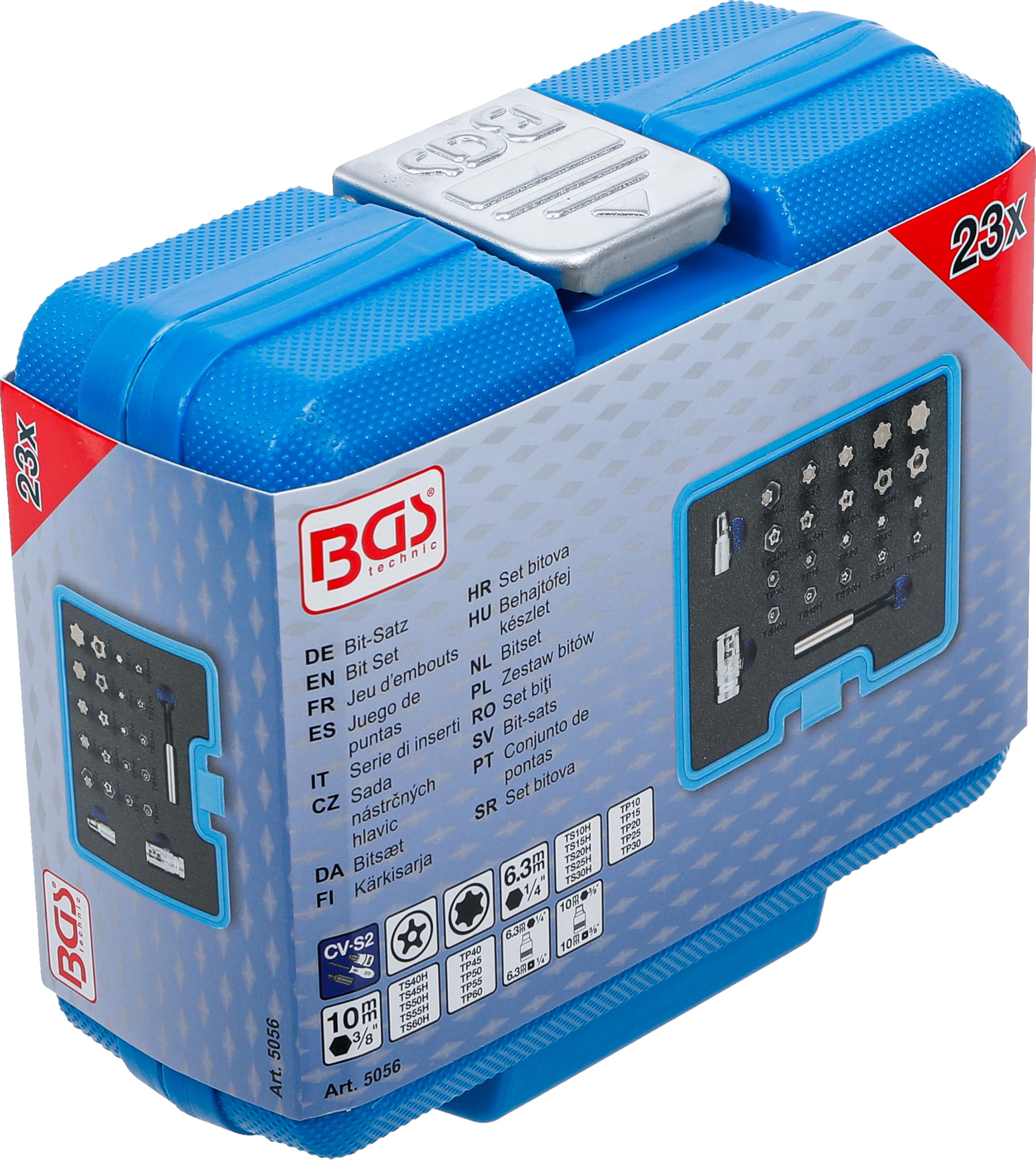 BGS 5056 | Juego de puntas | perfil en TS (para Torx Plus) | 23 piezas