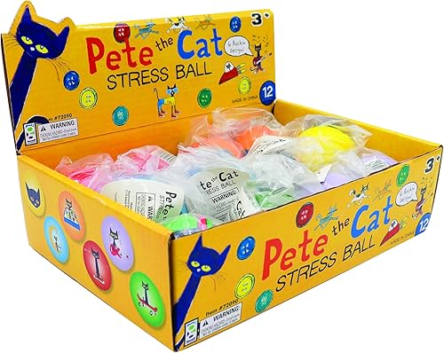 Miniatura 4 de Raymond Geddes Pete The Cat - Juego de juguetes antiestrés (12 unidades)