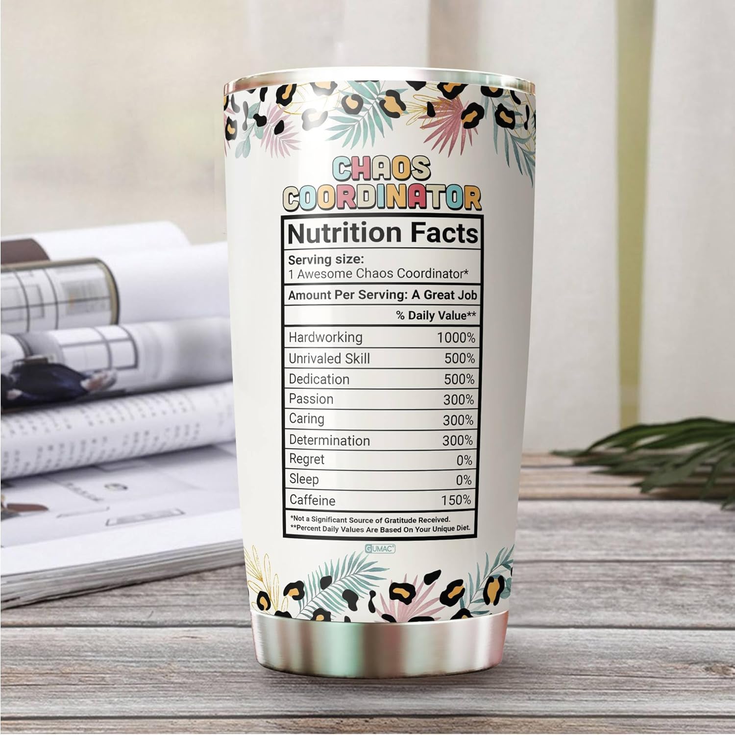 Gifts for Boss - Chaos Coordinator Tumbler - Birthday Gifts for Mom, Boss Lady - Gifts for Women - Teacher Appreciation Gifts - Administrative Professional Day Cup - Tumbler 20 Oz - Image 5