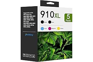 910XL High Yield Ink Cartridges (5-Pack) for HP OfficeJet Printers