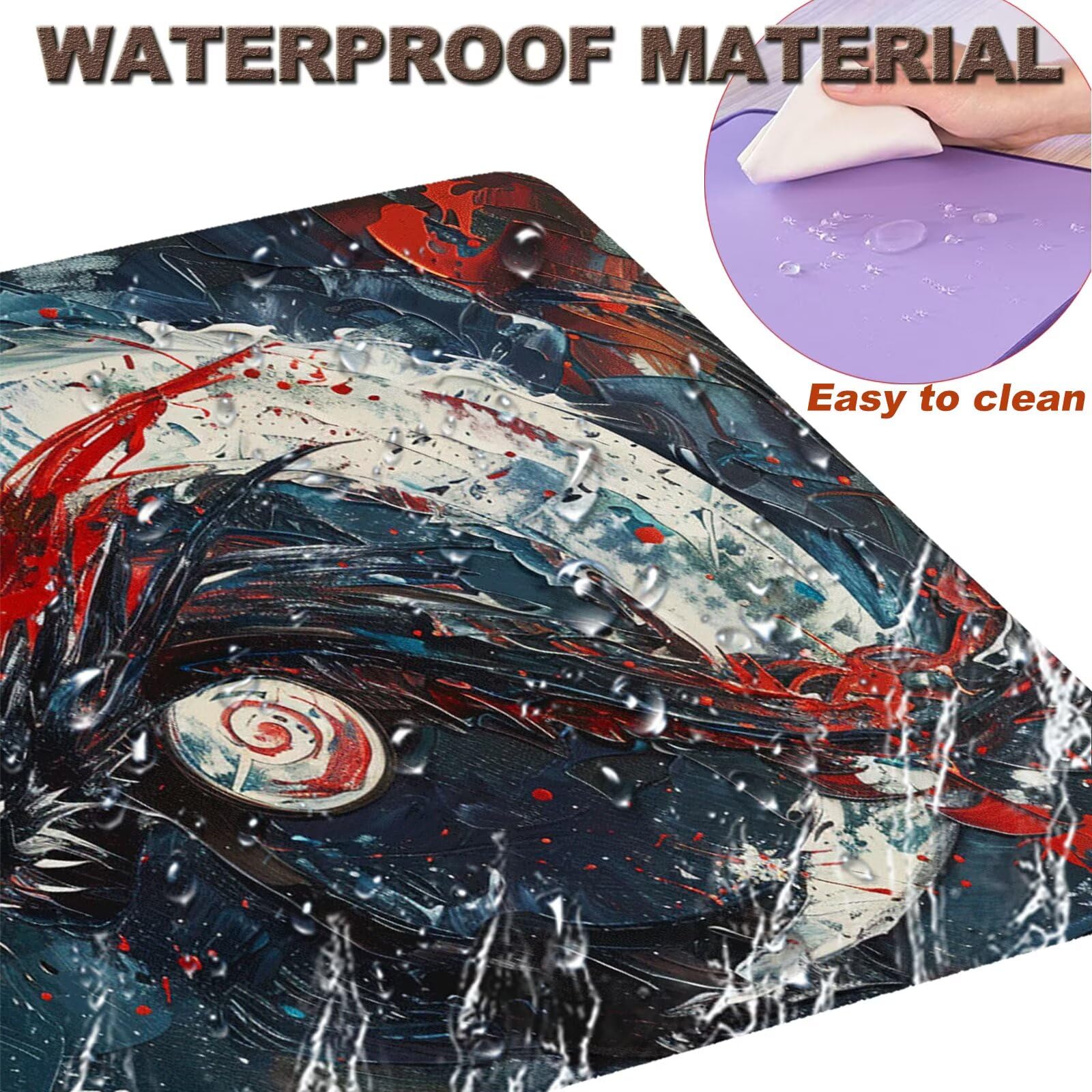 Podkładka pod mysz do gier XXL 1000 x 500 x 4 mm duża podkładka pod mysz do gier podkładka pod mysz gumowa antypoślizgowa mata pod mysz akcesoria biurowe do komputera PC gry nauka malowanie domu 4-859