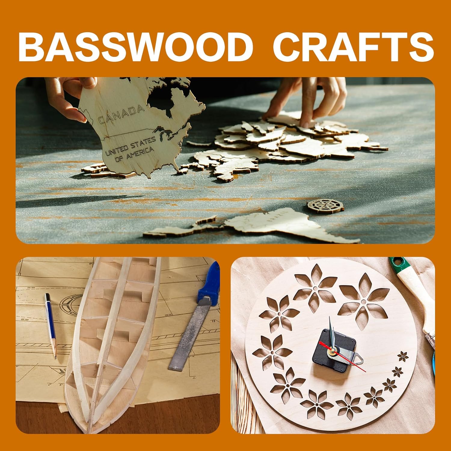 20x12x1/8 Inch Basswood Sheets, 3mm Plywood for Laser Cutting, Unfinished Wood Board for Engraving, Wood Burning, Painting, Crafts, Ornaments, Models, Cutter (36Packs-20x12inch)