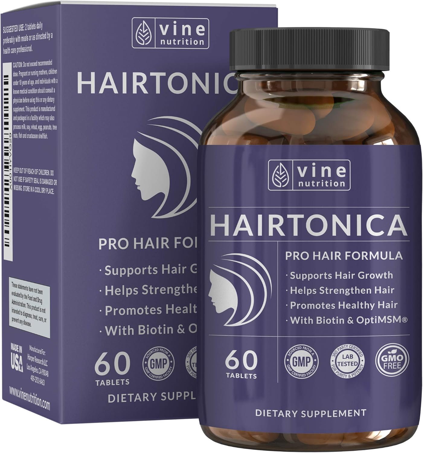Buy Hairtonica Hair Vitamins For Faster Hair Growth Best Hair Growth Supplement Hair Vitamin Support Hair Loss Thinning With Hair Growth Pills Hair Supplement With Biotin