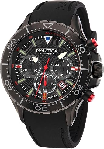 Nautica Mens NST Chronograph 49mm Watch