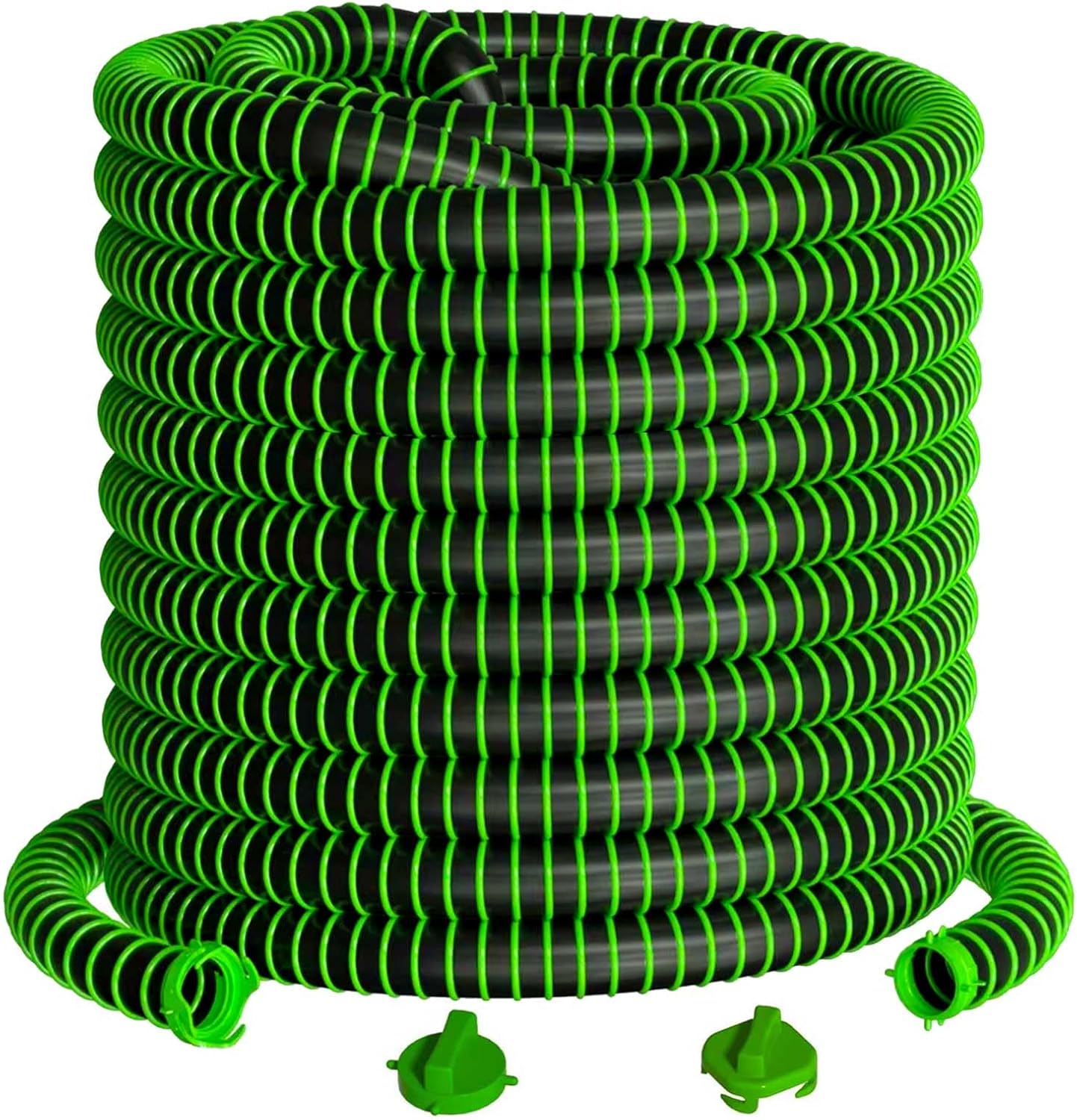 100FT Extra Long RV Sewer Hose, Heavy Duty TPE Camper Waste Drain Sewer Hose – Freeze Resistant & Flexible, All-Terrain Design for Travel Trailers, Motorhomes ＆ Fifth Wheels (100' Sewer Hose)