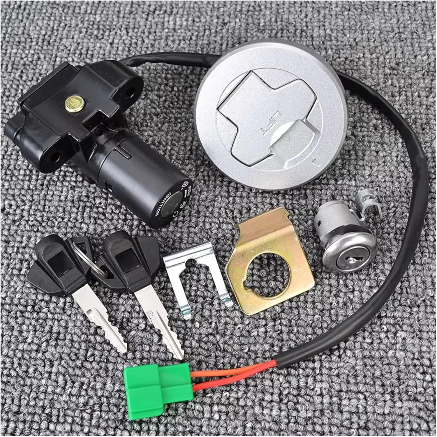 オートバイ点火スイッチロックキーセット スズキ用 GSX150用 GSX150F用 ジクサー 155用 37000-34830-00