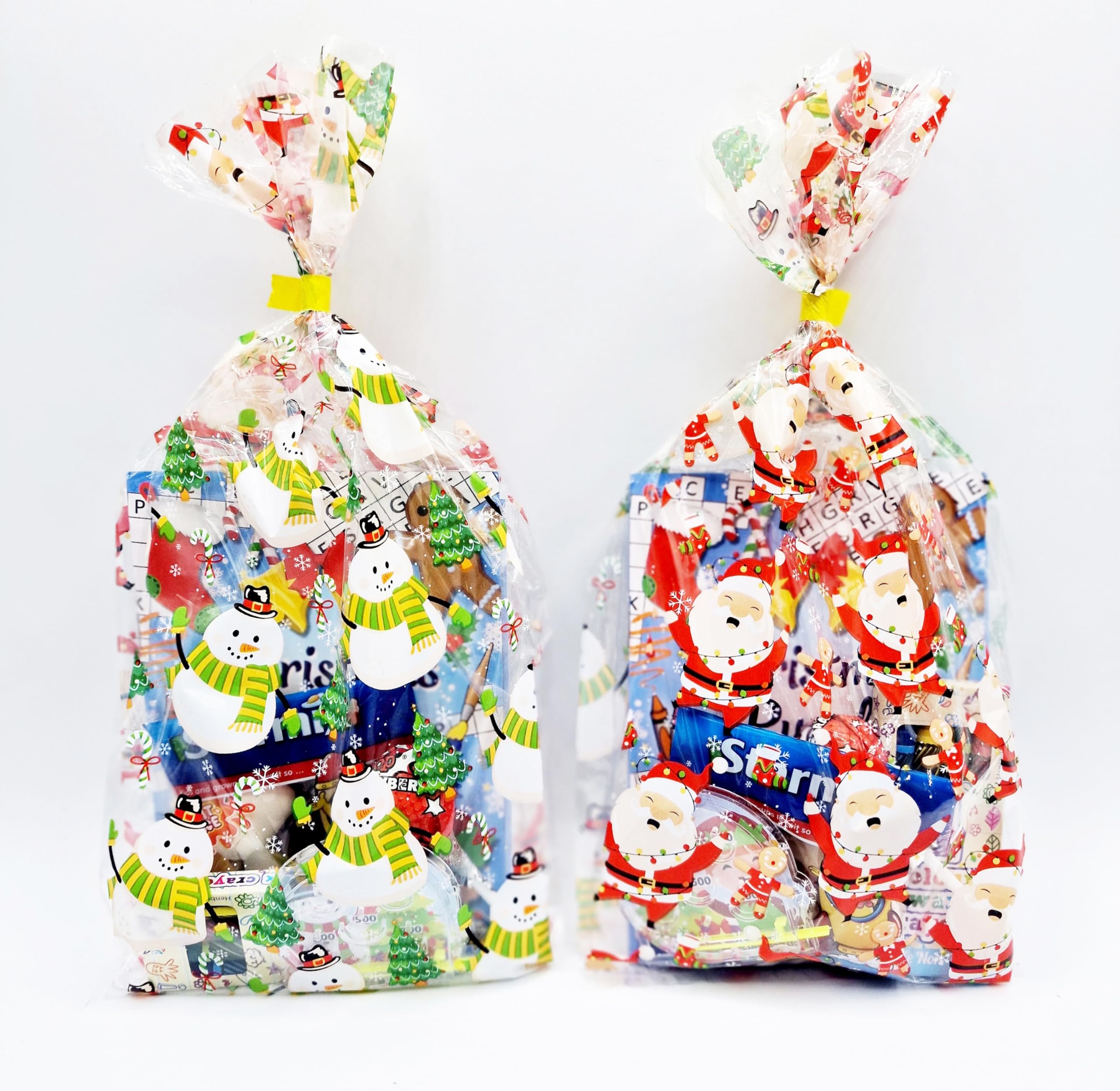 30 sacchetti di Natale unisex pre-riempiti per feste, con bomboniere e dolci per ragazzi e ragazze.