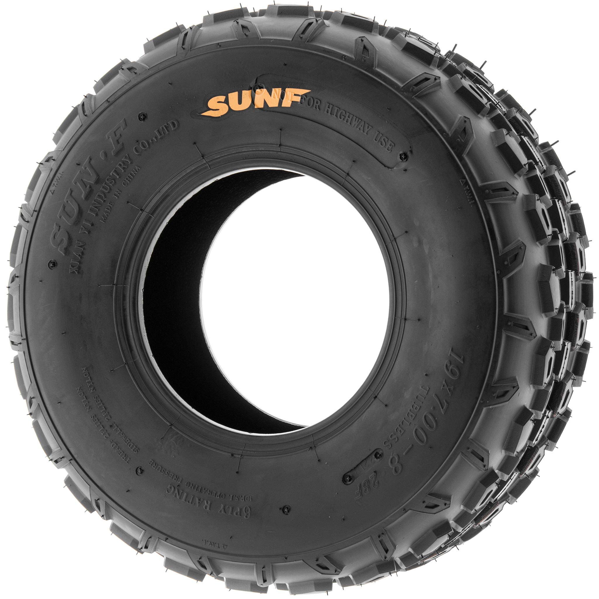 SunF A015 19x7-8 19x7x8 Da corsa ATV UTV Pneumatici sportivi Pneumatici 6PR TL 28F E4 Mark, set di 2 pezzi