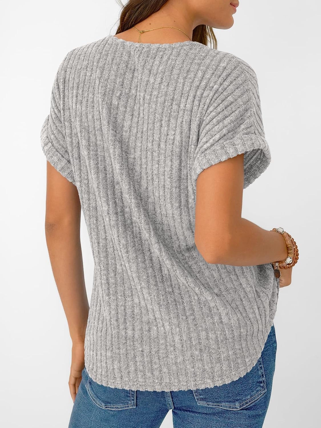 AUTOMET Womens Short Sleeve Sweaters 2026 V Neck Cute Summer Tops