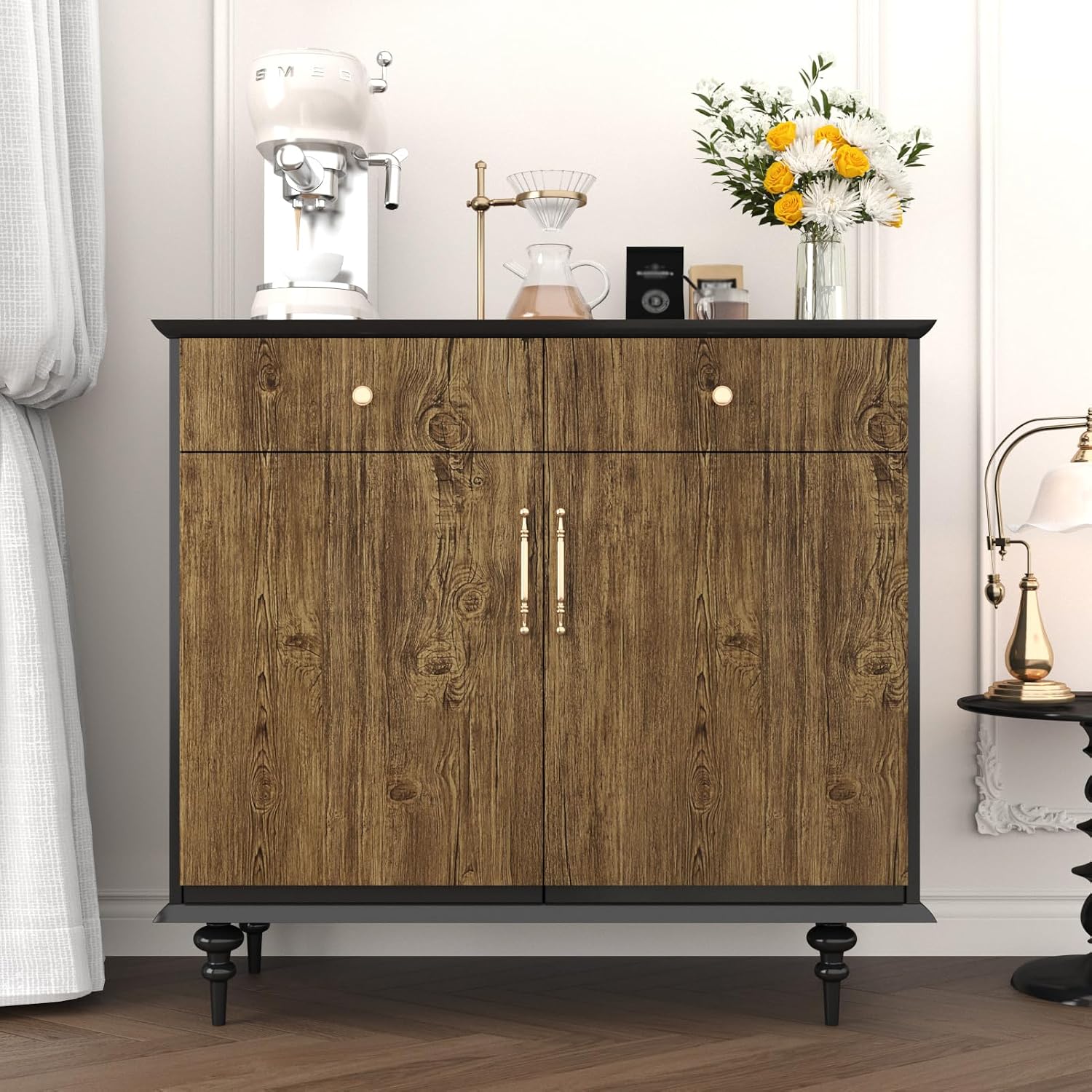 Vintage Brown Wood Contact Paper Self Adhesive Wood Grain Stick and Peel Wallpaper Walnut Wooden Kitchen Peel and Stick Countertop Waterproof Removable Tables Cabinets Vinyl Wraps 15.8" x 80"
