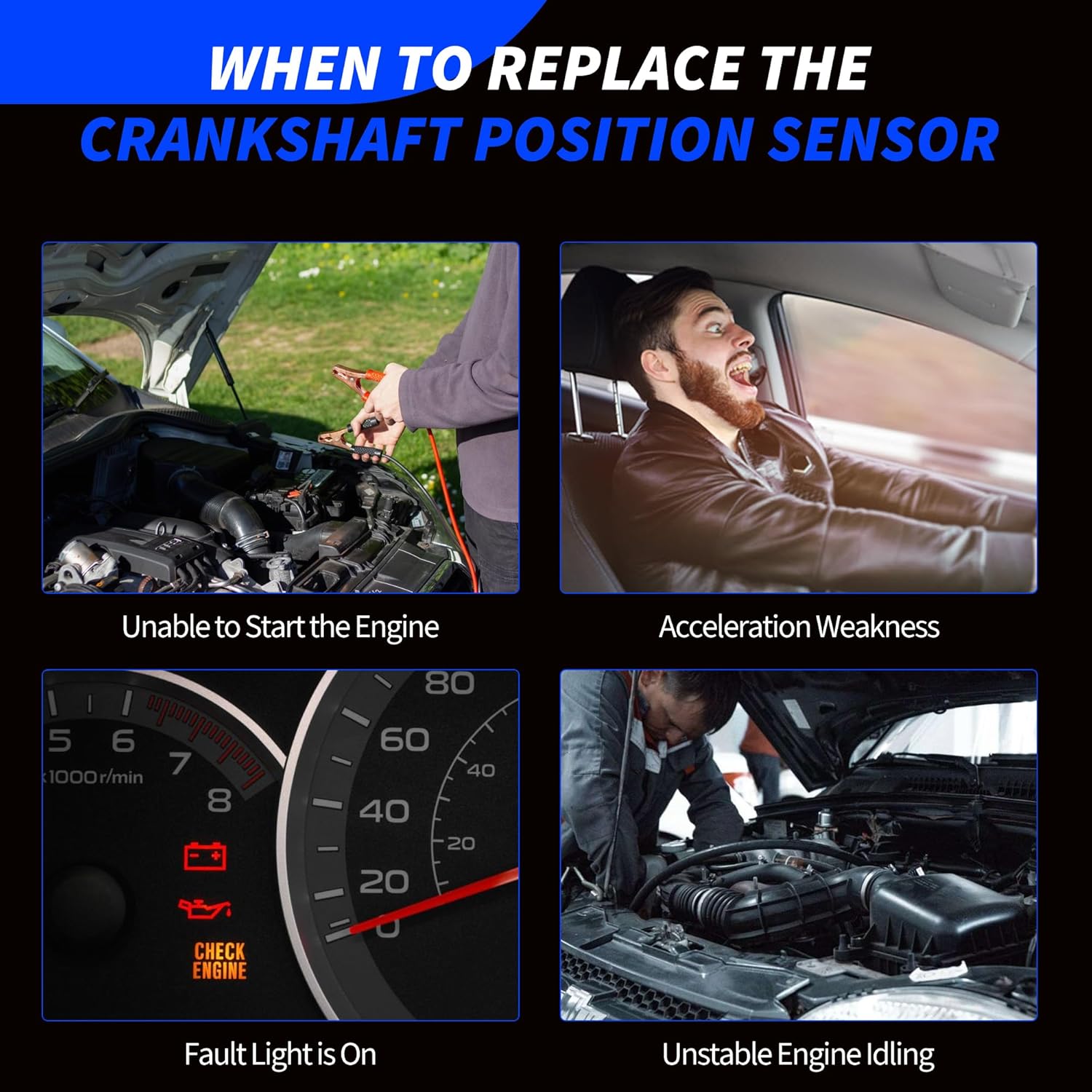 CPS0005 Engine Camshaft Position Sensor Compatible with Nissan Altima Armada Frontier Maxima Murano NV1500 NV2500 NV3500 Pathfinder Quest Titan Xterra Infiniti FX35 G35 I35 M35 QX56 23731-AL61A