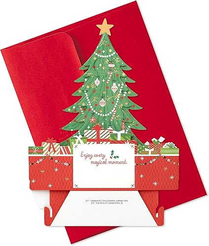 Miniatura 6 de Hallmark Paper Wonder - Tarjeta de Navidad desplegable (árbol de Navidad)