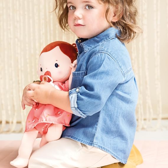 Lilliputiens, Rose, Fabric Baby Doll with Dummy and Clothes, From 2 Years