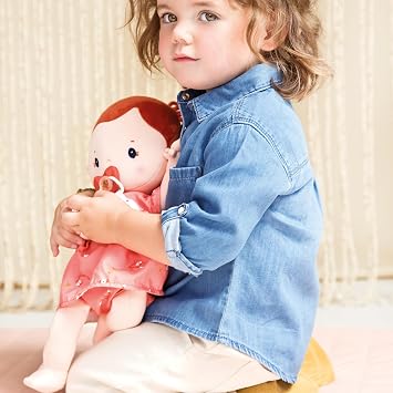 Lilliputiens, Rose, Fabric Baby Doll with Dummy and Clothes, From 2 Years
