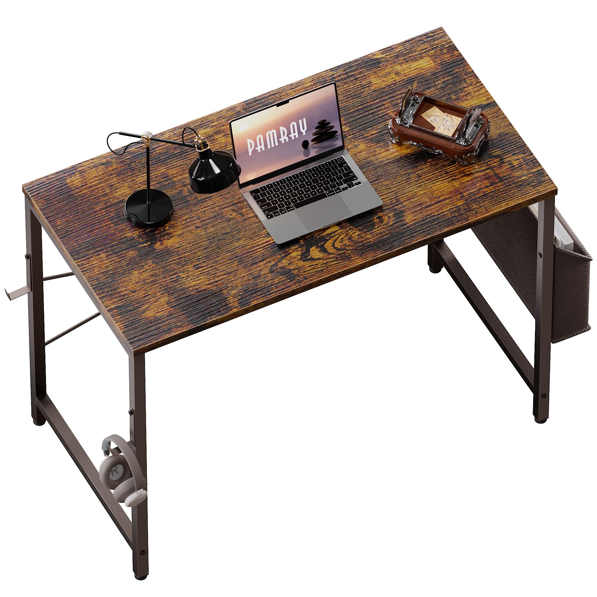 Pamray 32 Inch Computer Desk for Small Spaces with Storage Bag, Home Office Work Desk with Headphone Hook, Small Office Desk Study Writing TableThe Forest Stewardship Council
