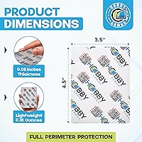 Vista 2 de Hobby Armor - Paquete de 100 protectores de envío de tarjetas coleccionables de 3.5 x 4.5 pulgadas con esquinas redondeadas, protector de tarjetas